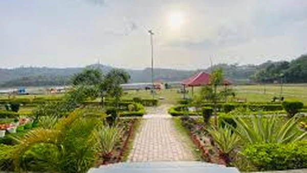 Tikkar Taal lake among forested ridges at Morni Hills, a day trip from Hotel The Black Gold Chandigarh