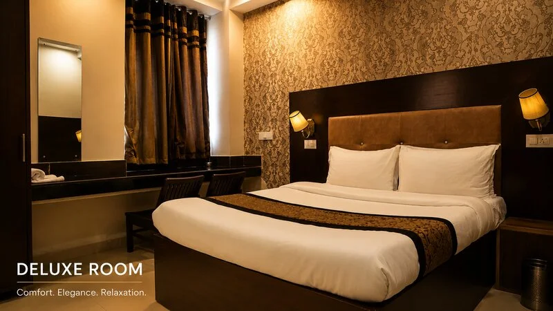 Deluxe Room at Hotel The Black Gold — foreigner-friendly hotel in Chandigarh, Nayagaon